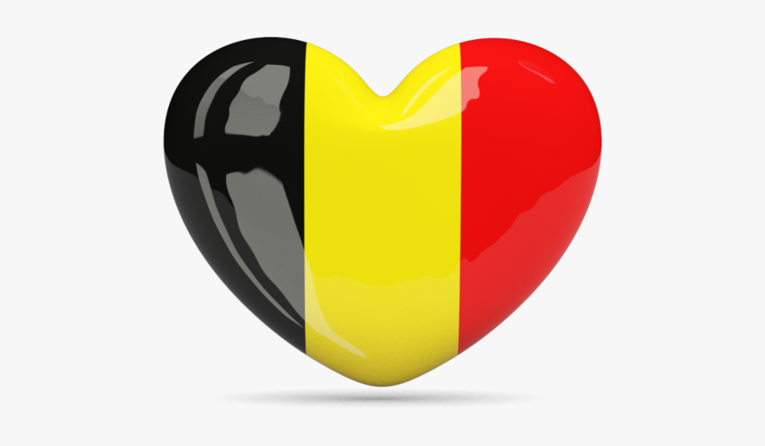 Belgium Flag Vector Png - Belgium Flag Heart Png, Transparent Png, Free Download