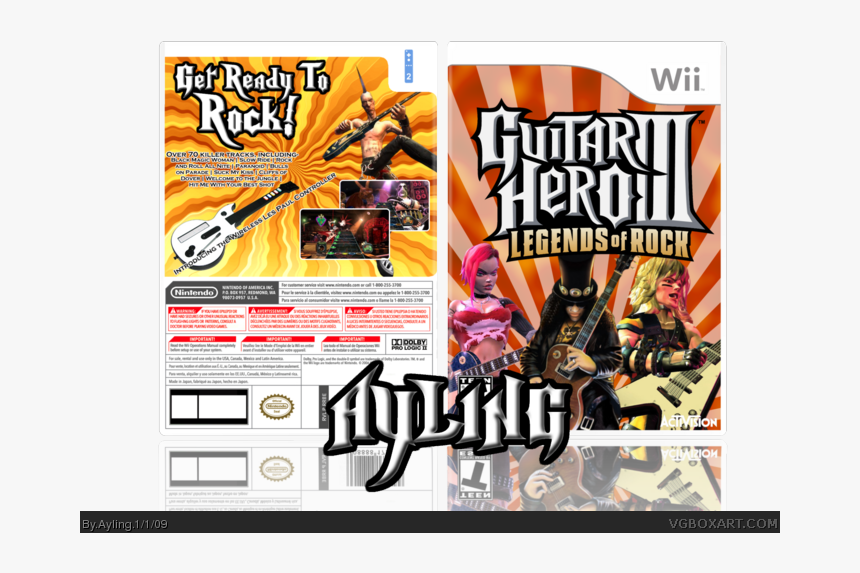 Guitar Hero Iii - Guitar Hero 3 Wii Box, HD Png Download, Free Download