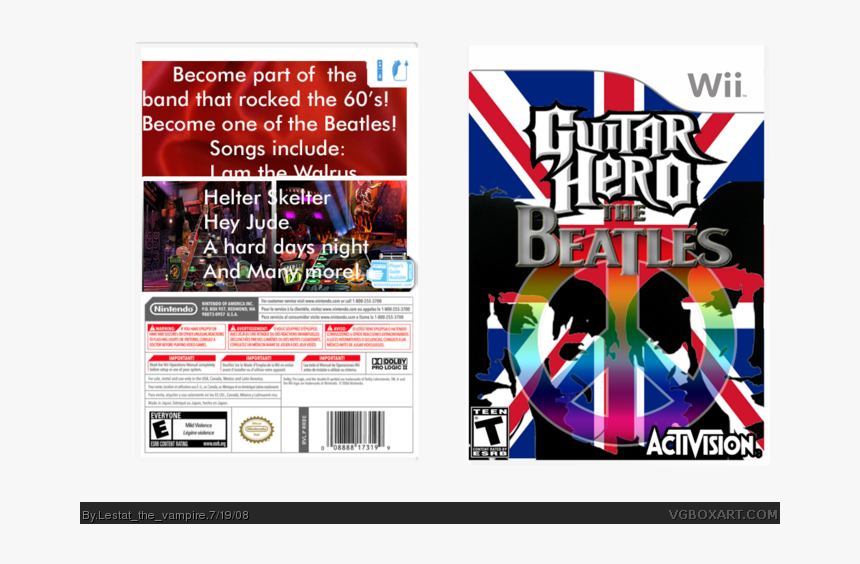The Beatles Box Art Cover - Guitar Hero Beatles, HD Png Download, Free Download