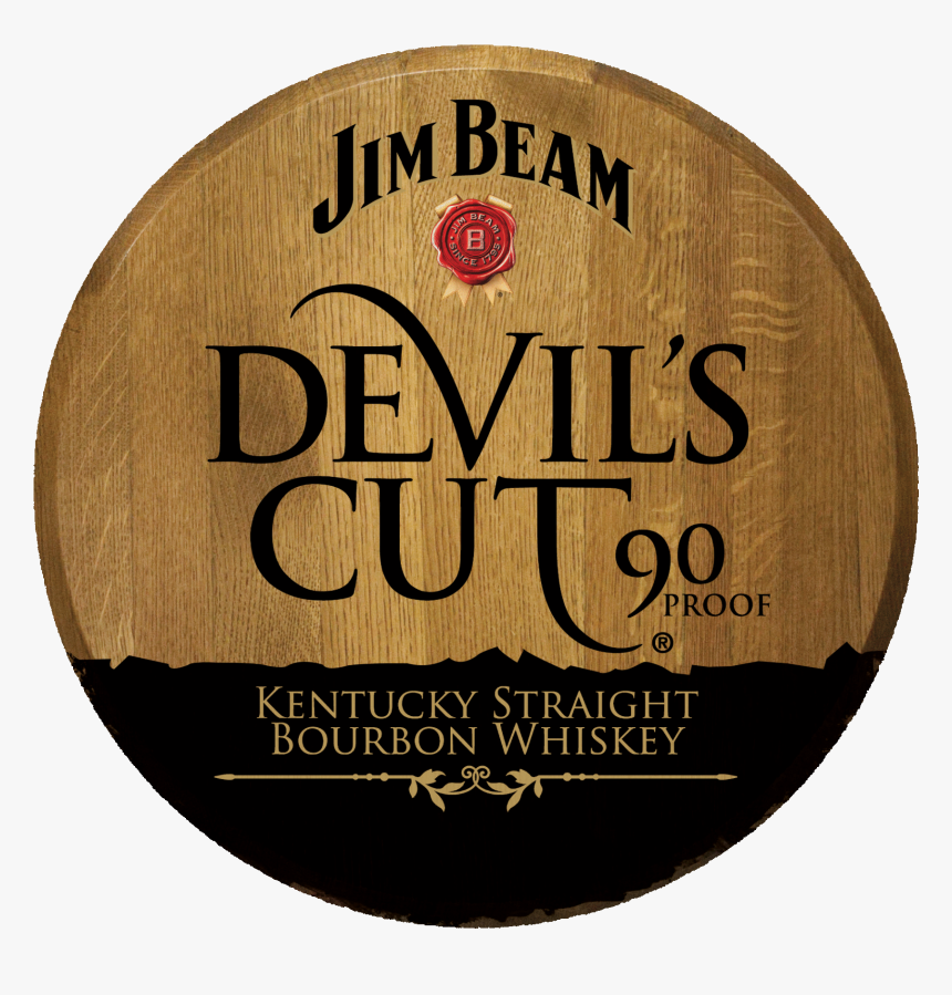 Jim Beam Devil"s Cut Printed Barrel Head - Jim Beam, HD Png Download, Free Download