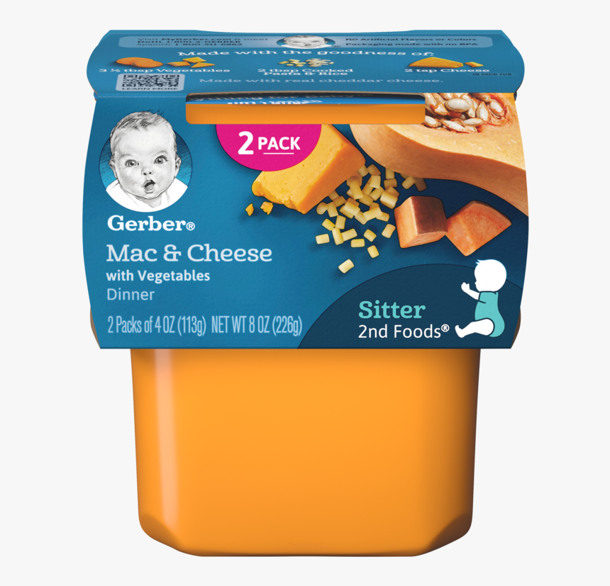 2nd Foods Mac & Cheese With Vegetables - Gerber Baby Food Mango, HD Png Download, Free Download