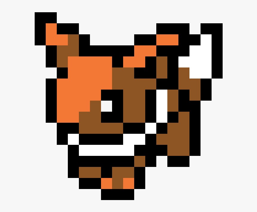 8 Bit Pokemon Eevee , Png Download - Simple Pixel Art Eevee