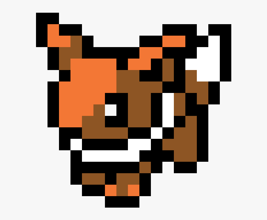 8 Bit Pokemon Eevee , Png Download - Simple Pixel Art Eevee, Transparent Png, Free Download