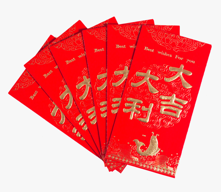 Envelope Transparent Red Chinese - Chinese New Year Envelope Transparent, HD Png Download, Free Download