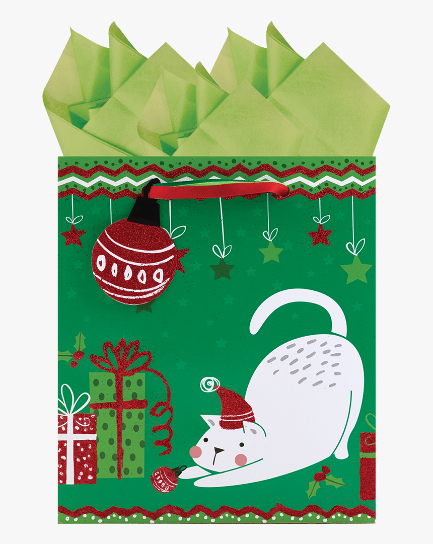 Green Christmas Ribbon Png, Transparent Png, Free Download