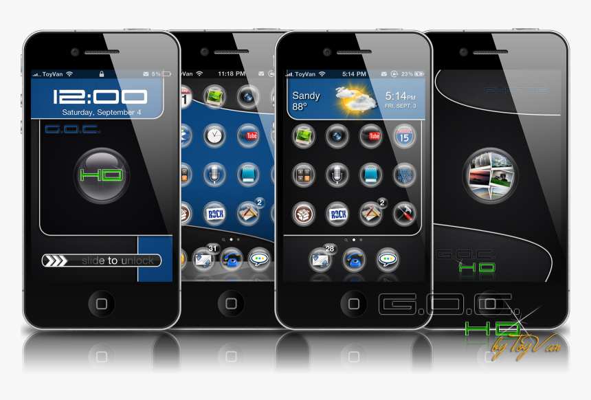 Transparent Iphone 4s Png - Iphone 4 Hd Themes, Png Download, Free Download