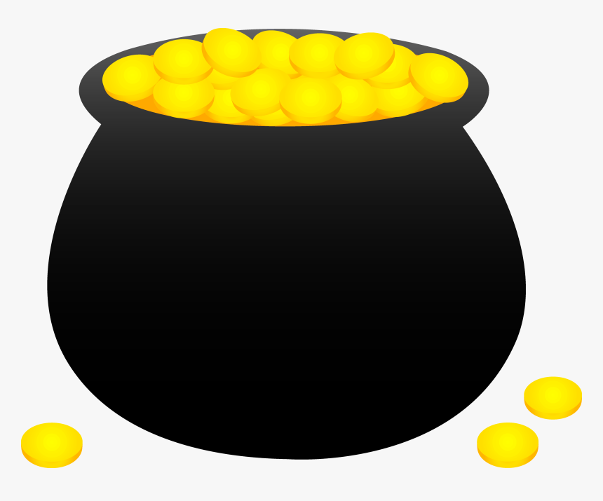 Pot Of Gold Outline - Pot Of Gold Clipart, HD Png Download, Free Download