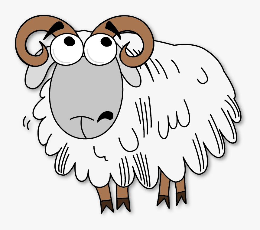 Home Clipart Sheep - Male Sheep Images Cartoon, HD Png Download, Free Download