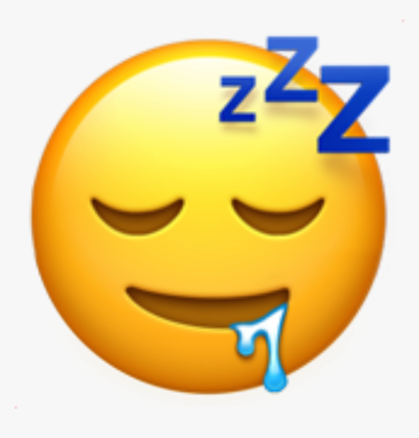 Zzz Emoji Png - Sleeping Drooling Emoji, Transparent Png, Free Download
