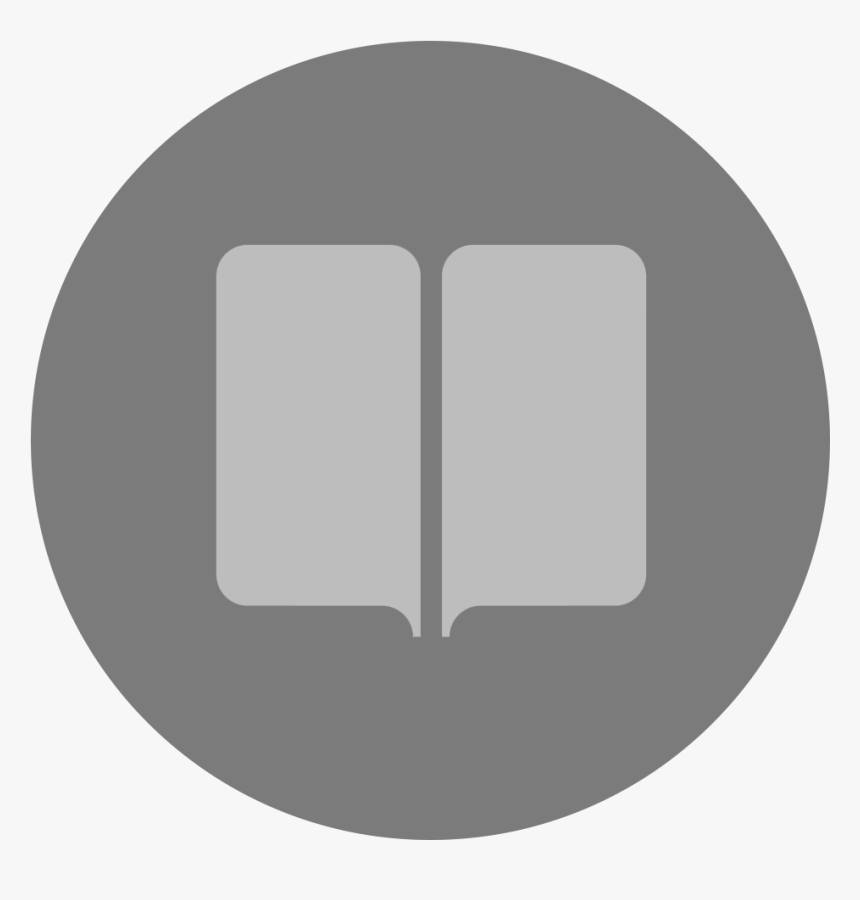 Ibooks Icon - Youtube Icon Round Grey, HD Png Download, Free Download