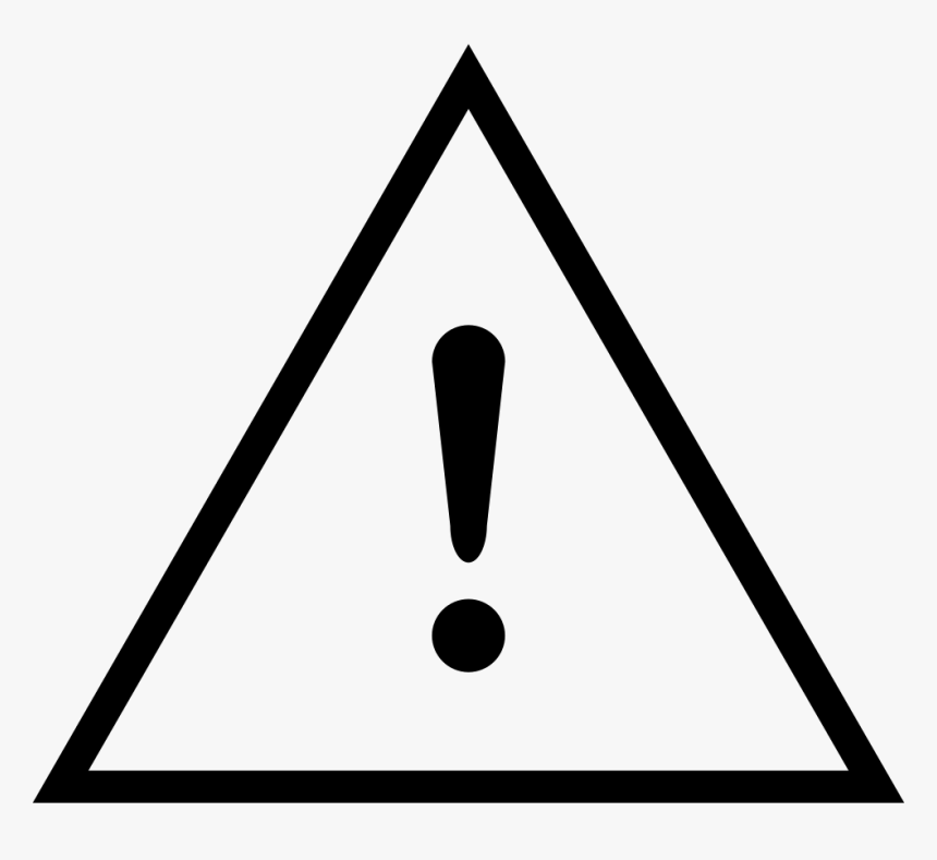 Exclamation Mark Png - Mechanical Hazard Signage Example, Transparent Png, Free Download