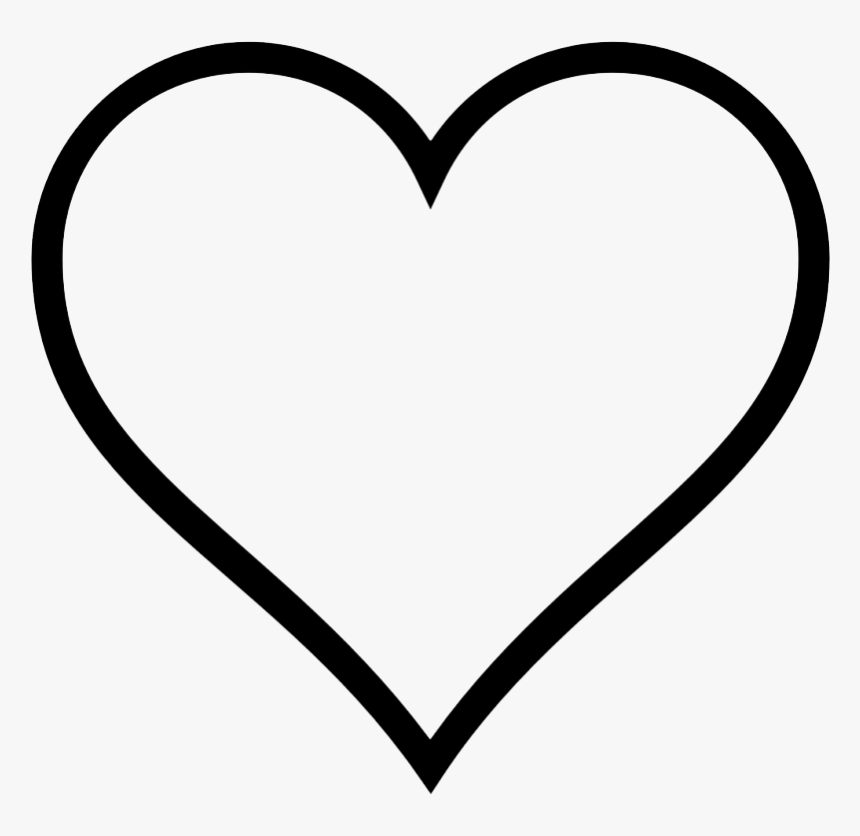 Download Love Heart Outline Svg, HD Png Download - kindpng