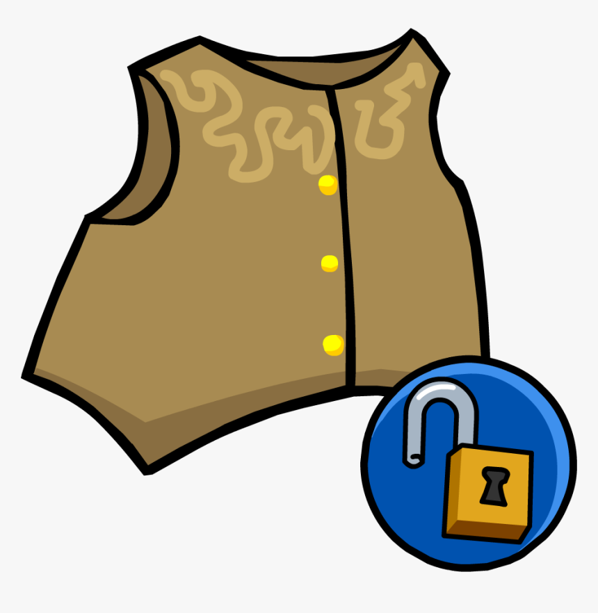 Hd Cowboy Icon - Club Penguin Vest, HD Png Download, Free Download