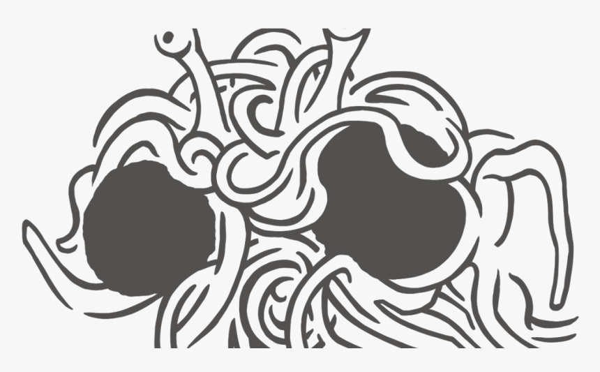Transparent Flying Spaghetti Monster Png - Flying Spaghetti Monster Outline, Png Download, Free Download