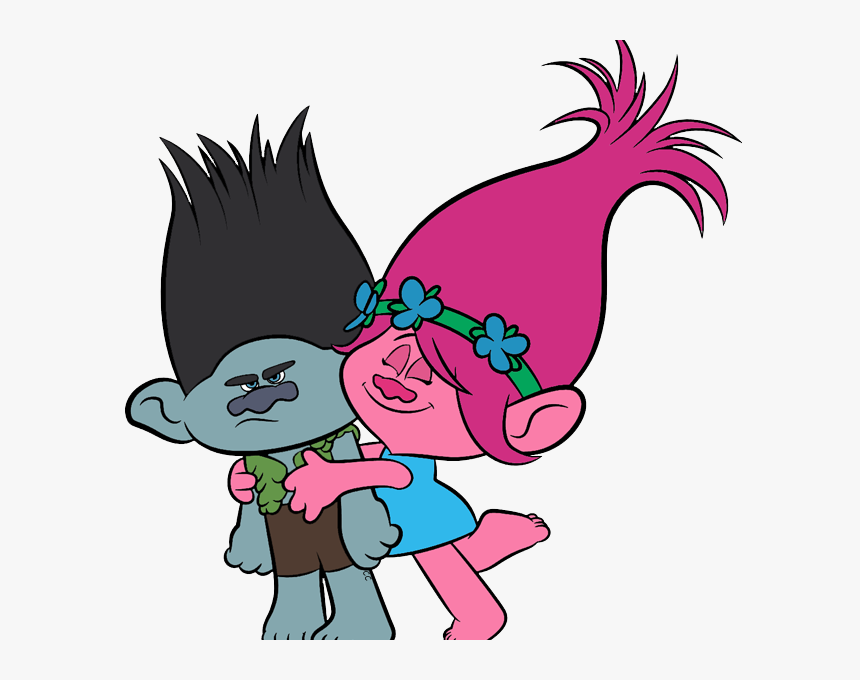 Trolls Poppy Clipart Trolls Movie Clip Art Cartoon - Cute Trolls Coloring Pages, HD Png Download, Free Download
