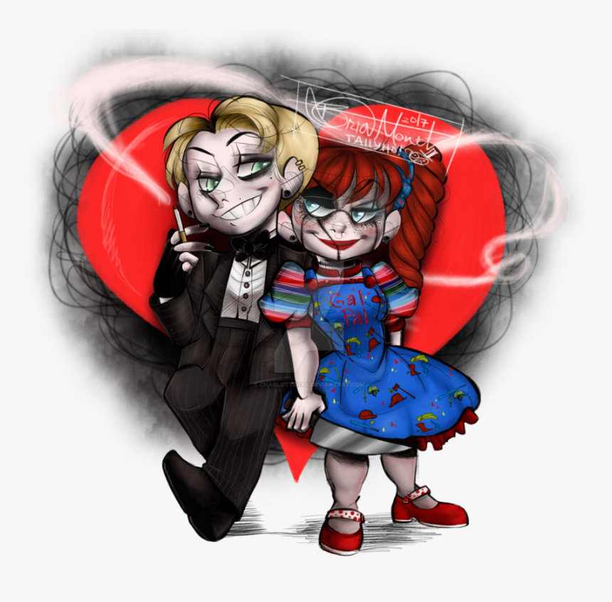 Chucky And Tiffany Fanart, HD Png Download - kindpng.