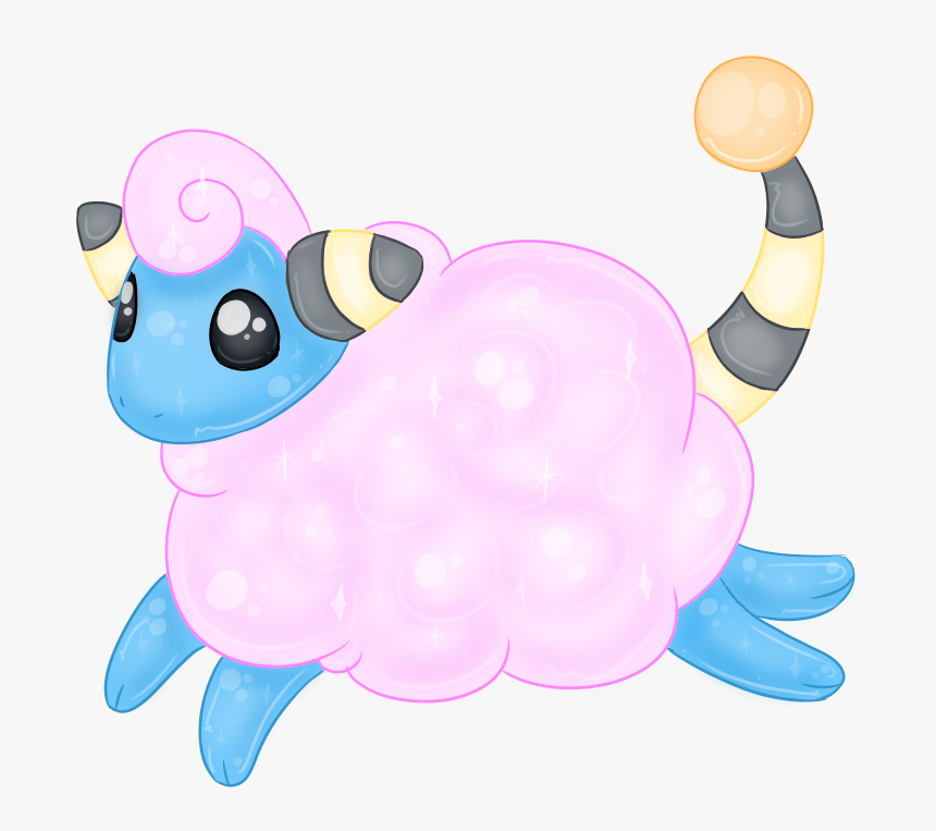 Shiny Mareep - Cartoon, HD Png Download, Free Download