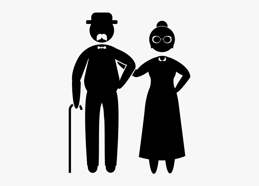 "
 Class="lazyload Lazyload Mirage Cloudzoom Featured - Grandma And Grandpa Silhouette, HD Png Download, Free Download