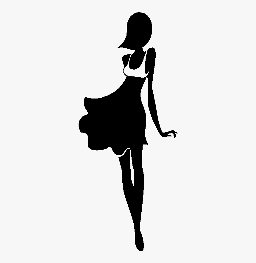 Silhouette Sticker Wall Decal Logo - Transparent Women Fashion Logo, HD Png Download, Free Download