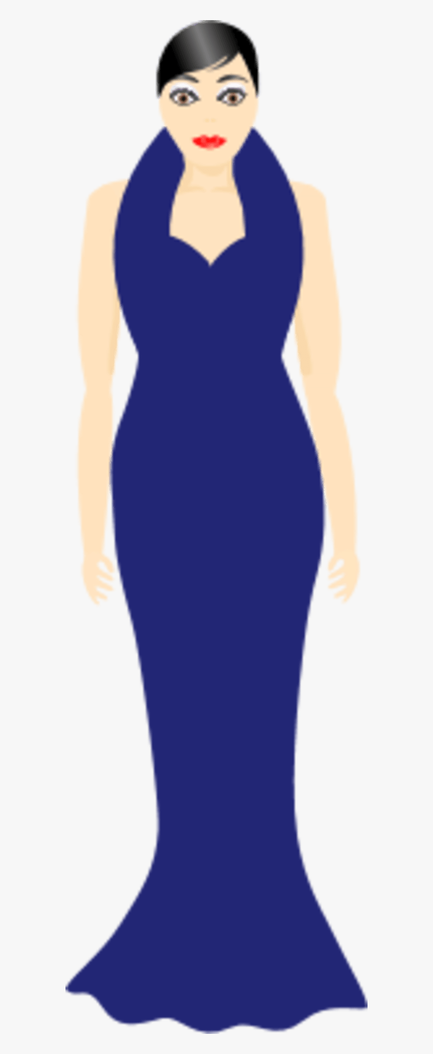Woman In Blue Dress Clipart, HD Png Download, Free Download
