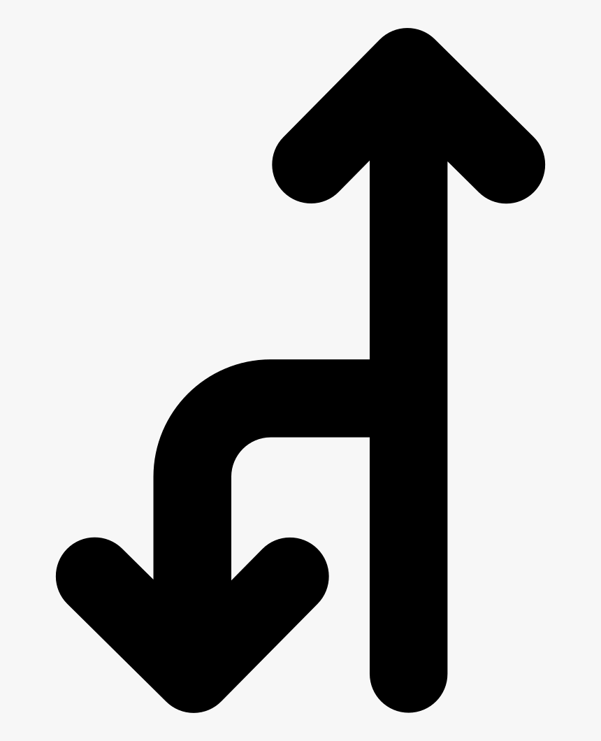 Two Arrows United In One Pointing Up And Down - Icon, HD Png Download, Free Download