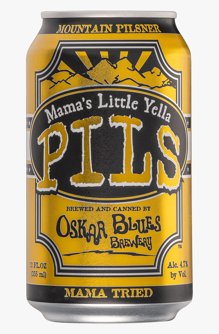 Oskar Blues Mama's Little Yella Pils, HD Png Download, Free Download