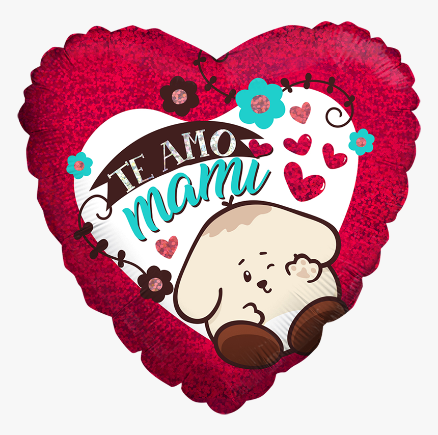 Borlitas Te Amo Mamá - Red Heart, HD Png Download, Free Download