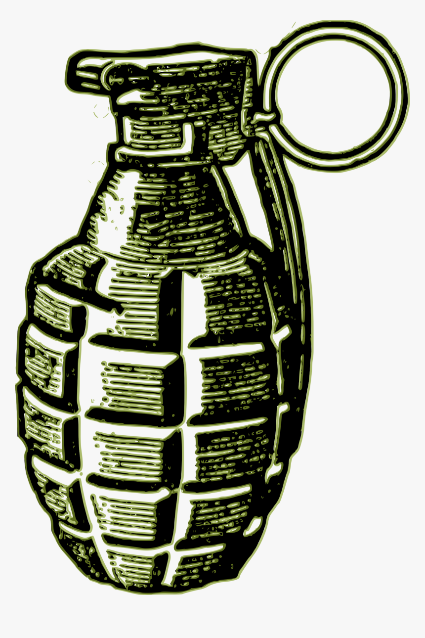 Green Grenade Clip Arts - World War 2 Grenade Clipart, HD Png Download, Free Download