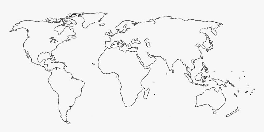 World Map Outline 2018, HD Png Download, Free Download