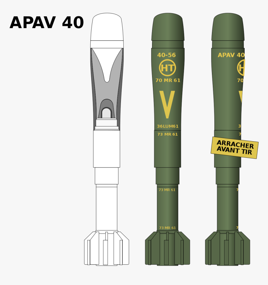 Apav 40 Rifle Grenade, HD Png Download, Free Download