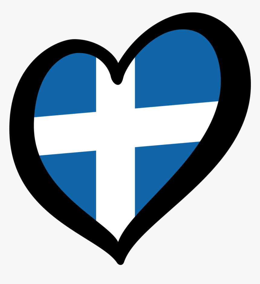 Greek Flag Heart Png - Greek Flag In Shape Of Heart, Transparent Png, Free Download