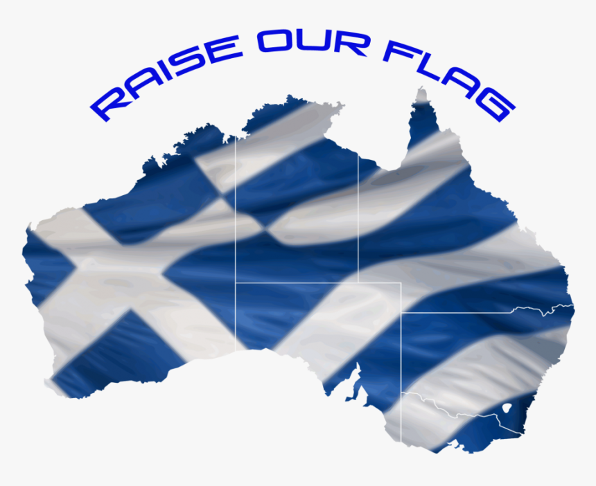 Australian And Greek Flag , Png Download - Australian Greek Flags Png, Transparent Png, Free Download