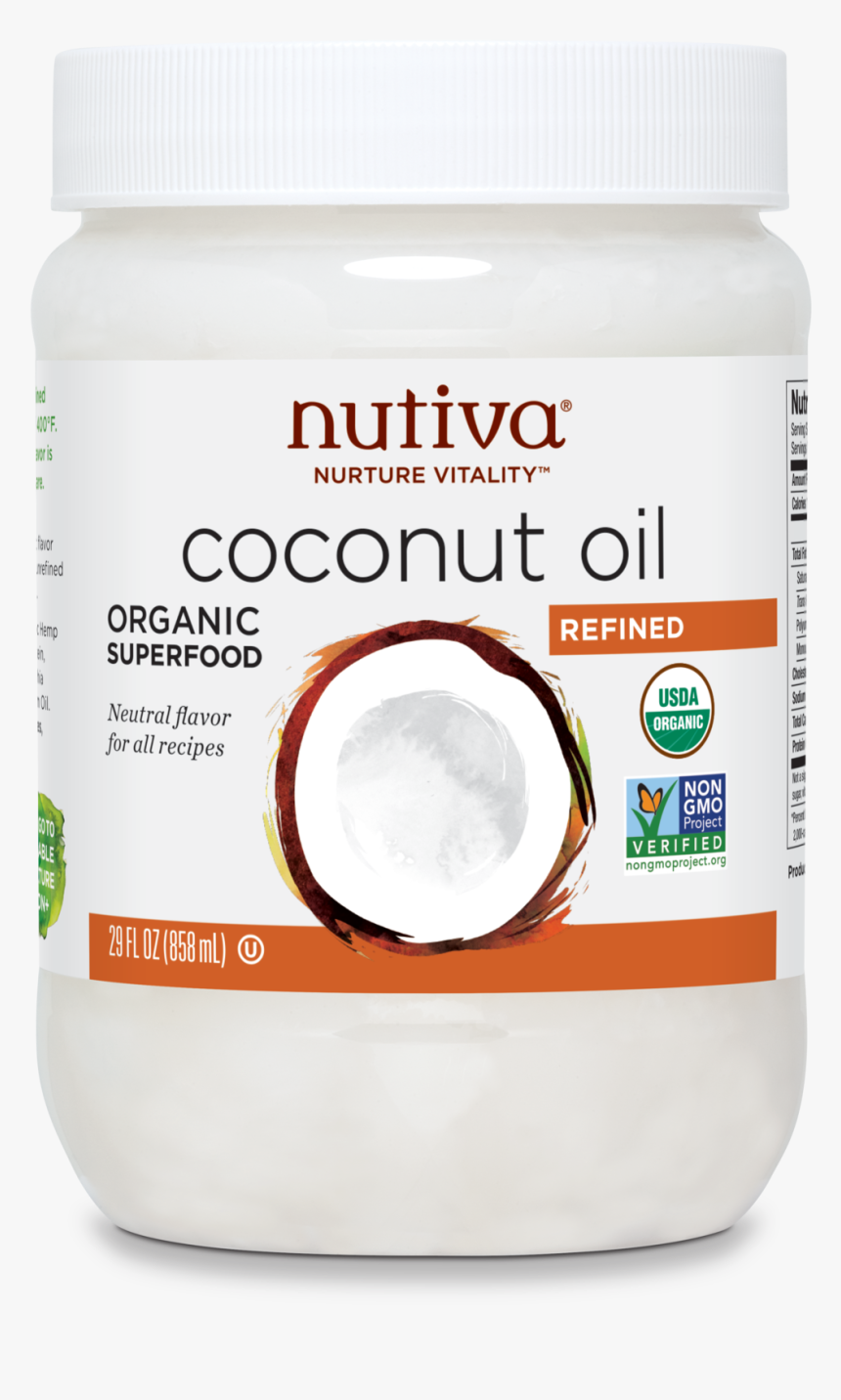 Organic Refined Coconut Oil"
 Data Zoom="//cdn - Nutiva Coconut Oil, HD Png Download, Free Download