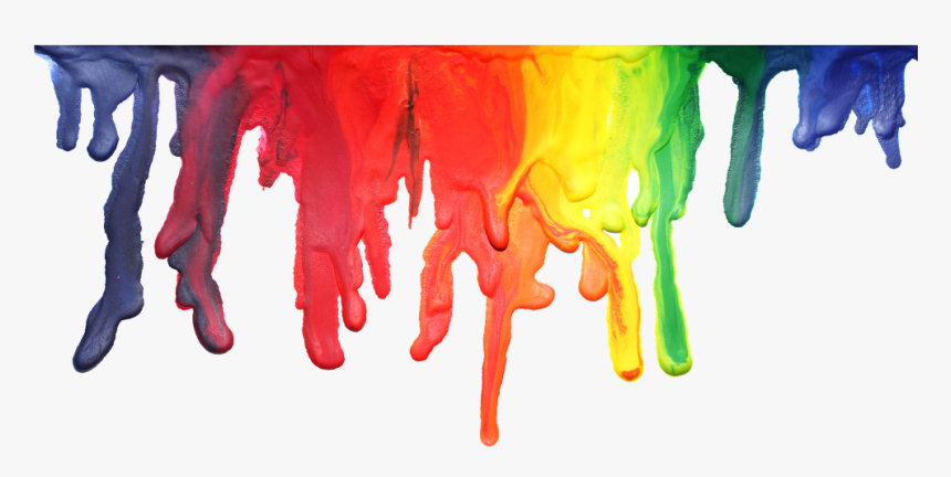 #mq #colorful #splash #paint #border #borders - Rainbow Paint Drip Png, Transparent Png, Free Download