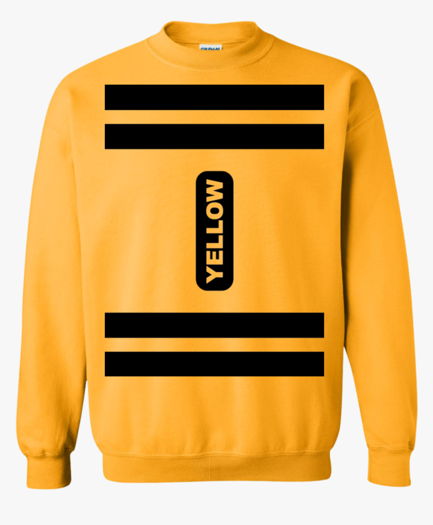 Yellow Crayon Costume Sweatshirt - Sweater, HD Png Download, Free Download