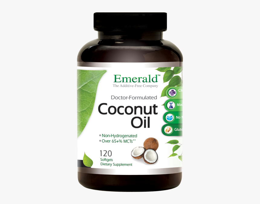 Emerald Labs Coconut Oil Bottle - Bitter Melon Products, HD Png Download, Free Download
