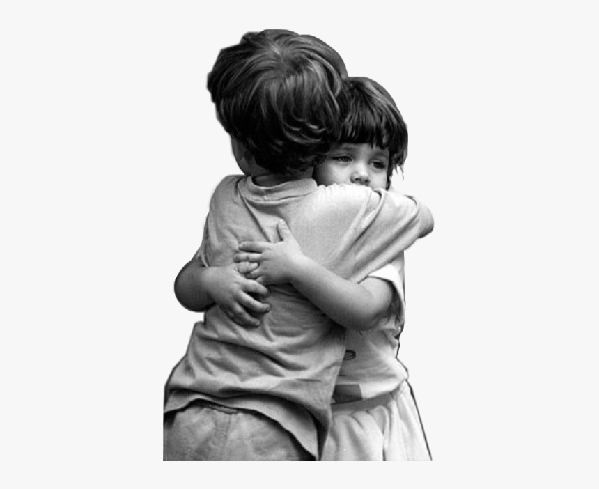 #hugs #hugyou #brother #sister #friends #children #childhood - Baby Happy Hug Day, HD Png Download, Free Download