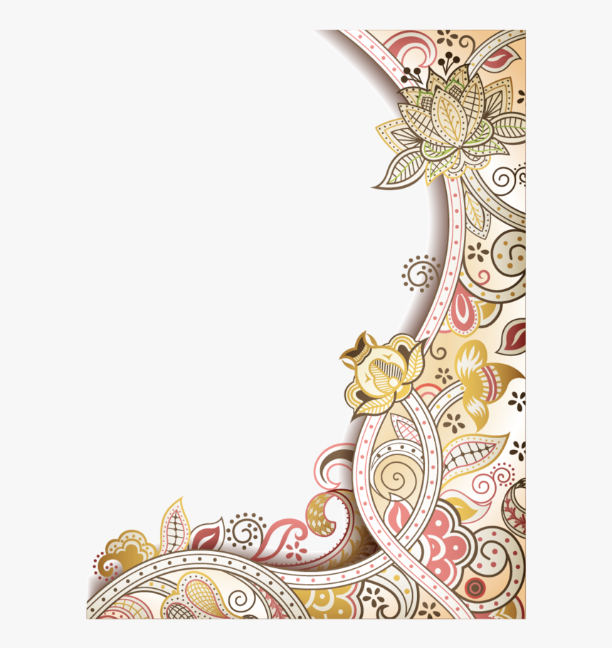 Border Flower Design Png, Transparent Png, Free Download