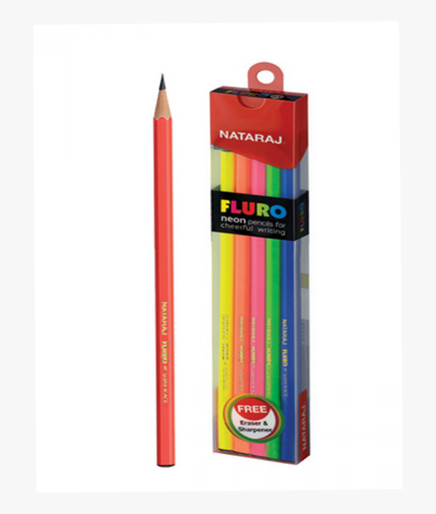 Nataraj Fluro - Nataraj Neon Pencils, HD Png Download, Free Download