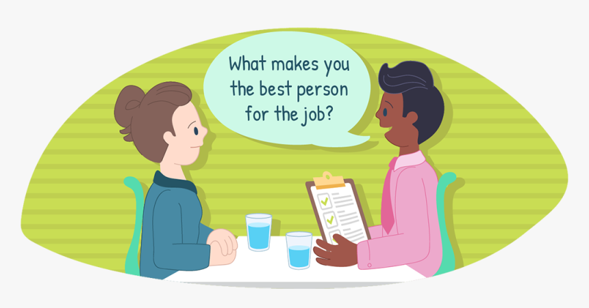 Woman Being Interviewed By Man - Animated Job Interview, HD Png Download, Free Download