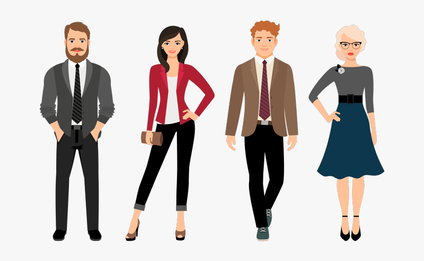 Business Casual Outfits Men And Women, HD Png Download, Free Download