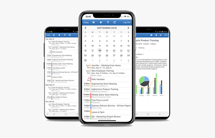 Calendarwiz Offers Mobile App For Ios And Android - Mobile Calendar, HD Png Download, Free Download