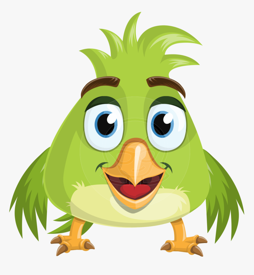 Parrot Cartoon Vector Character Aka Collin Feathers - Parrot, HD Png Download, Free Download