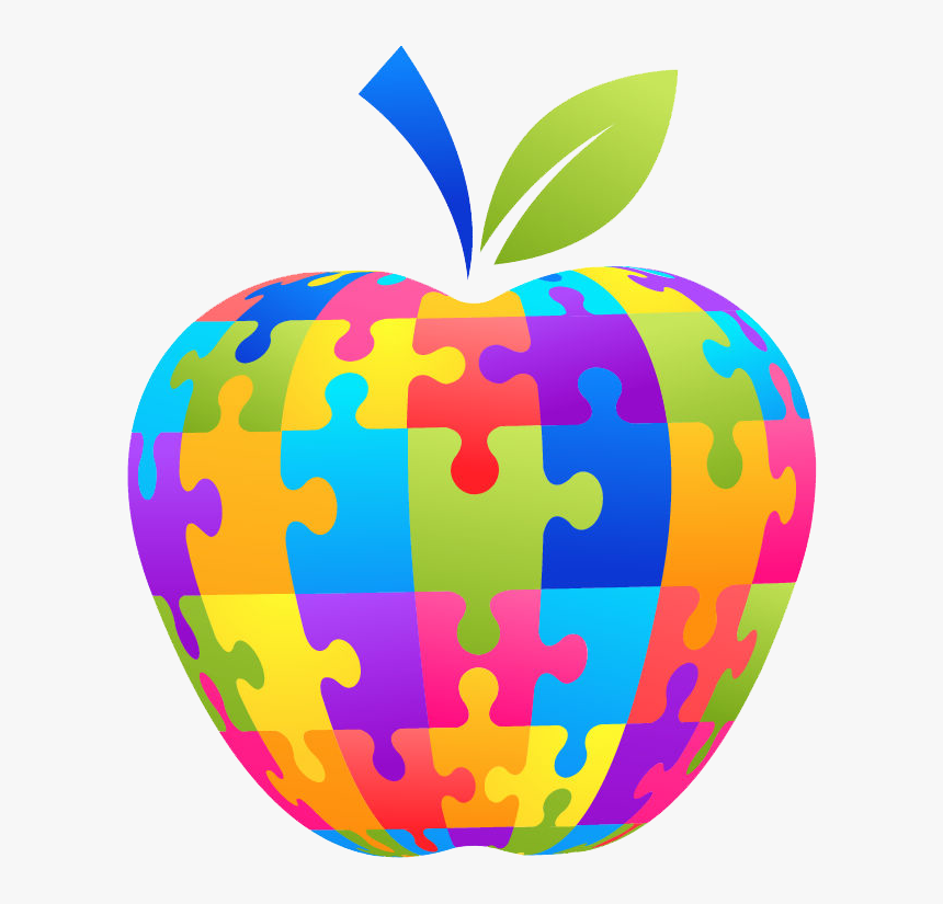Apple Puzzle Vector - Clip Art Special Education, HD Png Download, Free Download