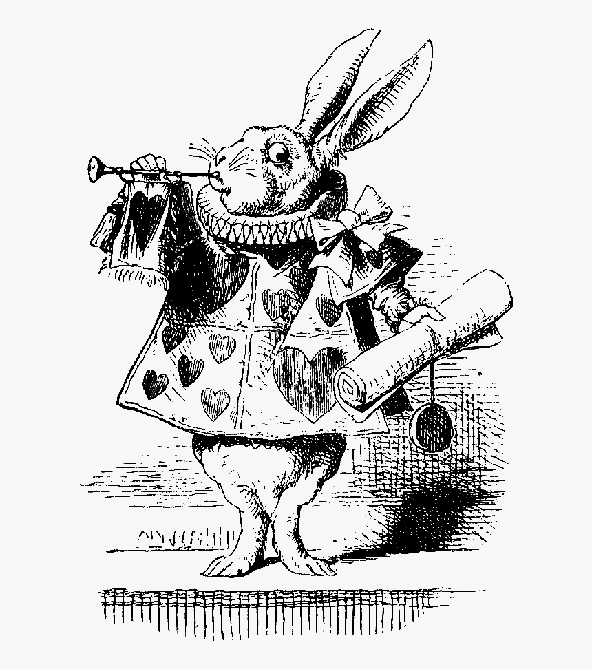 Digital Design Free Alice - White Rabbit John Tenniel, HD Png Download, Free Download