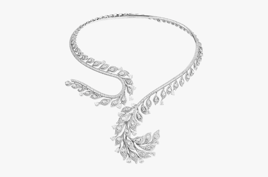 White Gold Necklace With Diamonds - Chain, HD Png Download, Free Download