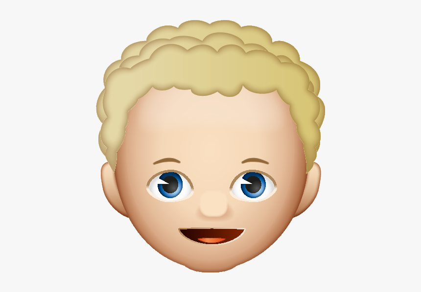 Emoji Curly Hair Boy, HD Png Download, Free Download