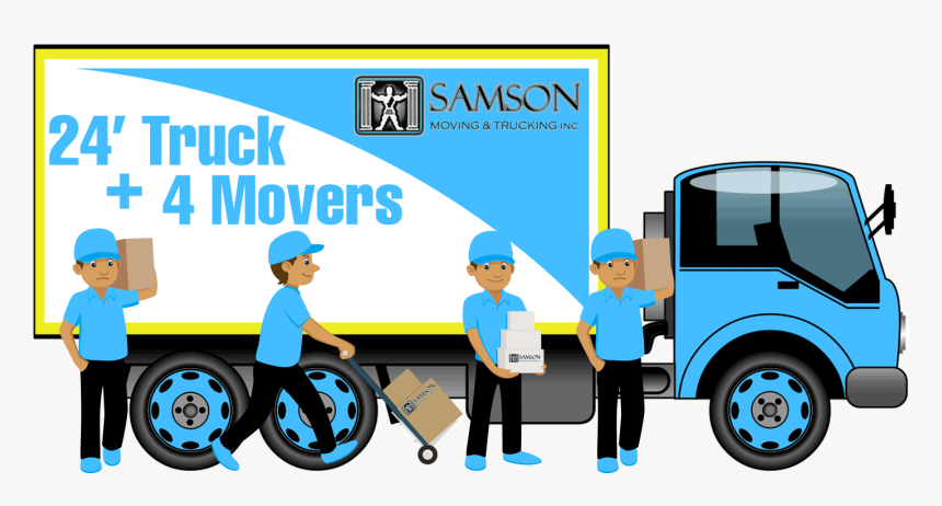 24 Truck 4movers - 3 Movers And A Truck, HD Png Download, Free Download