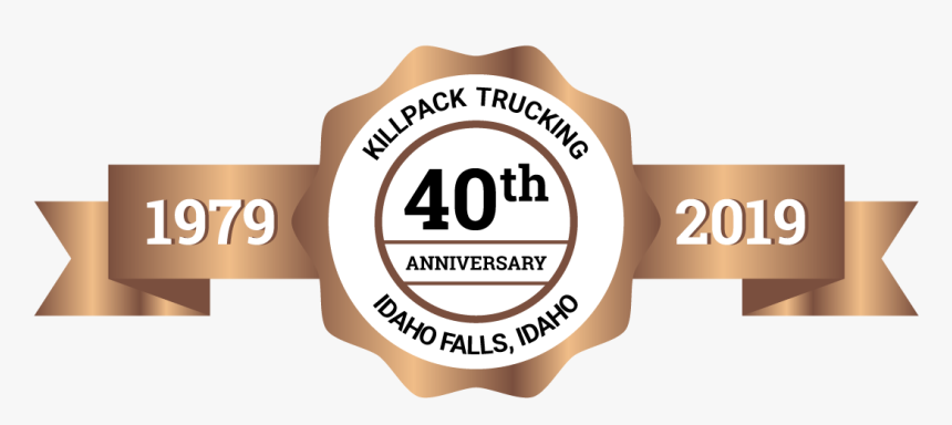 Killpack Trucking 40th Anniversary - Label, HD Png Download, Free Download