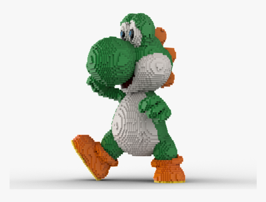 Lego Yoshi Statue Building Instruction - Hulk, HD Png Download, Free Download